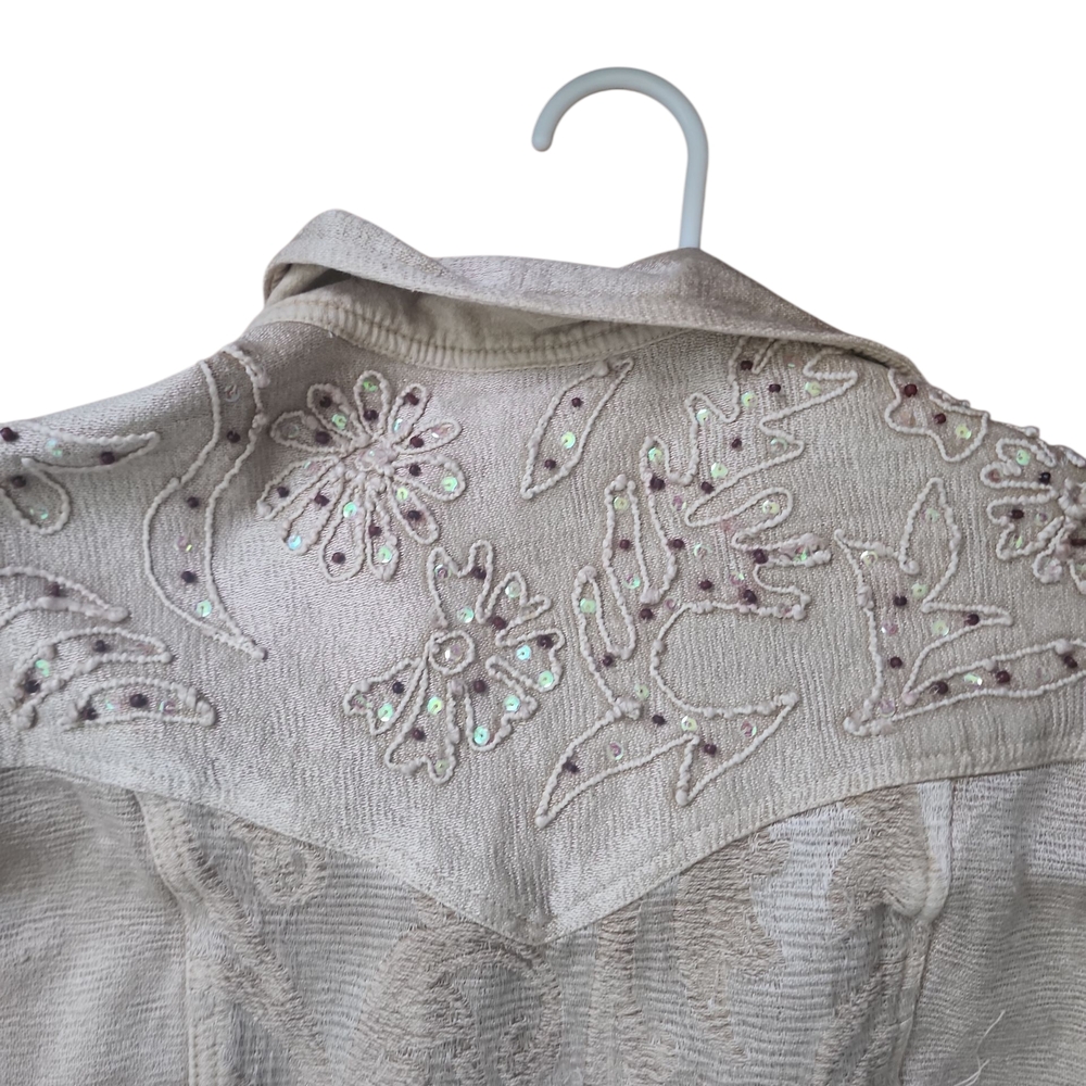 Flashback Couture Embroidered Boho Jacket Size X-… - image 6